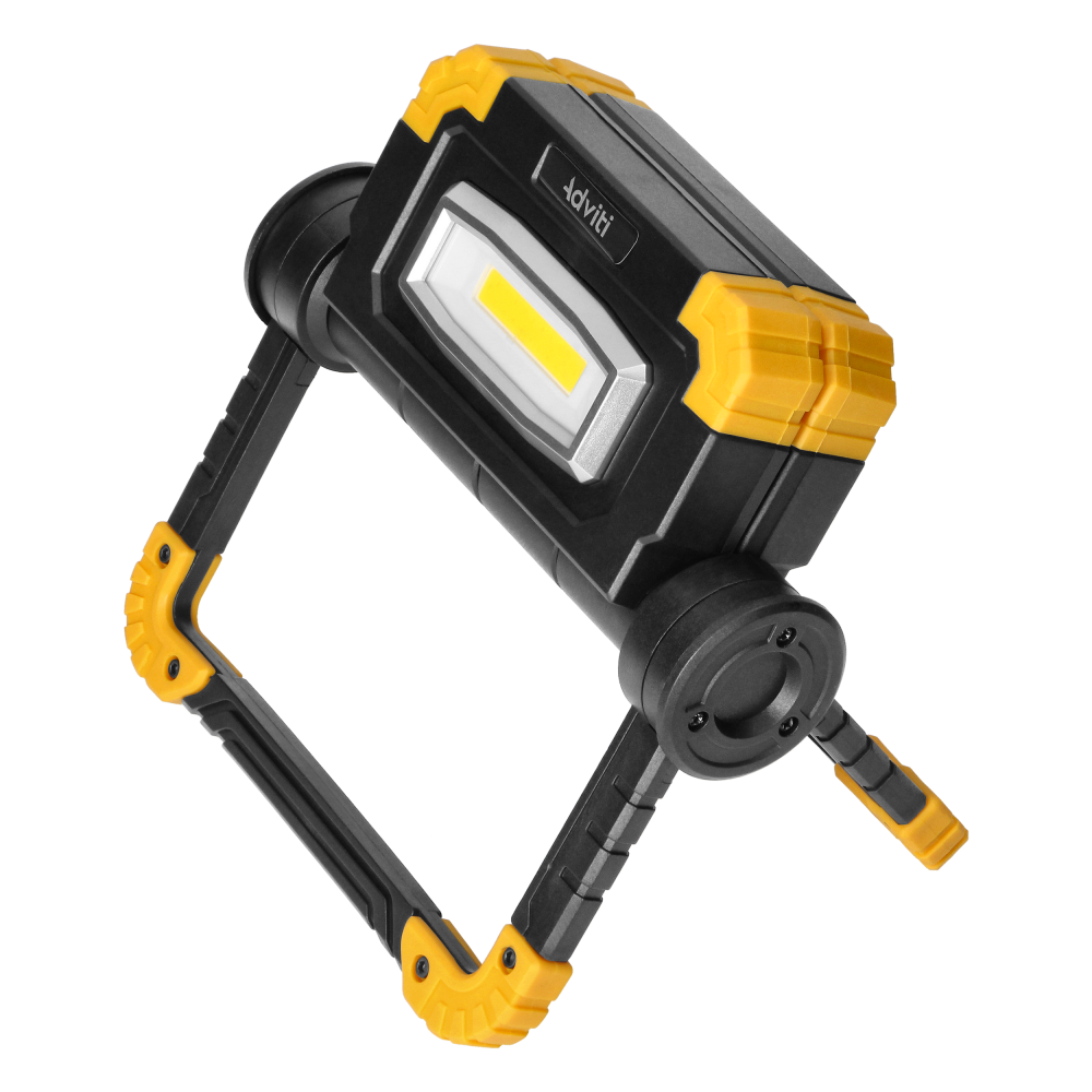 GEMINIX LED 2x10W, work floodlight, portable with rechargeable battery, 1200lm, IP44, 4000K, 5000mAh